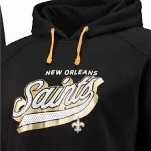 Fanatics New Orleans Saints Women’s 3XLg Raglan Pullover Sporty Oversized Hoodie